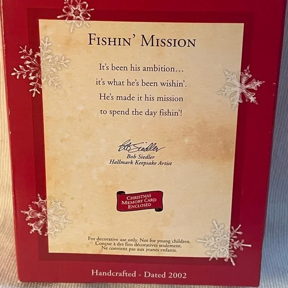Vintage Hallmark Keepsake Ornaments  Elf Fishin’ Mission and You’re a Star Mouse - Picture 4 of 11